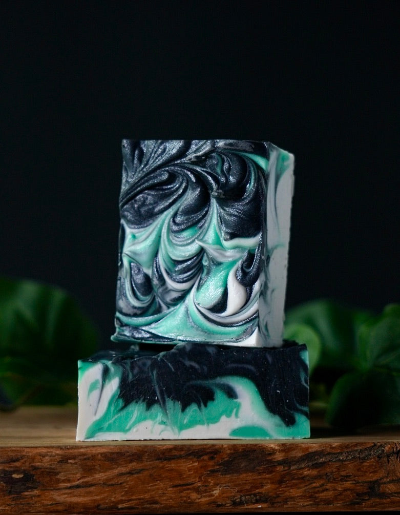 Zesty Lime Swirl Handmade Soap