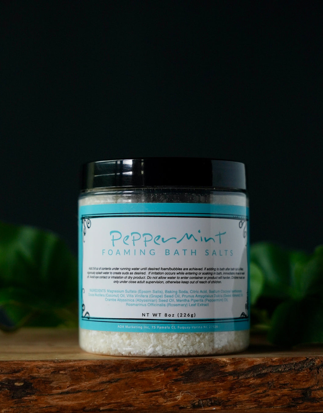 Peppermint Foaming Bath Salts 100% Natural